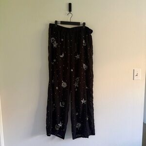 NWT: Nasty Gal • Hand Embellished Celestial Beach Pant